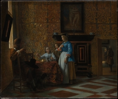 Leisure Time in an Elegant Setting by Pieter de Hooch