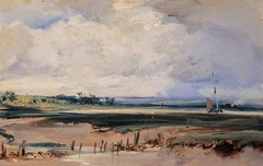 Les Salinieres near Trouville by Richard Parkes Bonington