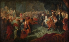 Louis XIV reçoit les envoyés de la Perse by Antoine Coypel