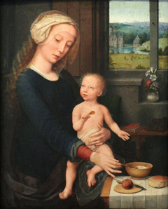 Madonna feeding the Child by Anonymous