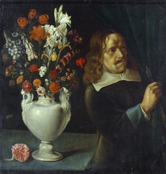 Man with a Vase by Sebastian Stoskopff