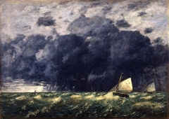 Marine. Un grain by Eugène Boudin