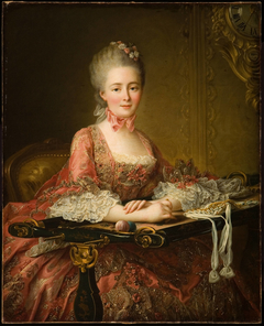 Marquise de Caumont La Force by François-Hubert Drouais