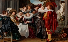 Merry Company on a Terrace by Dirck Hals