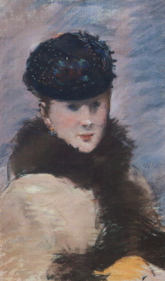 Méry Laurent Wearing a Small Toque by Edouard Manet