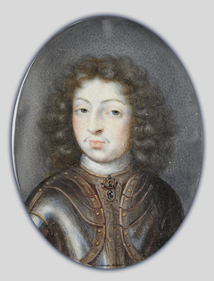 Miniature portrait of Charles XI, King of Sweden 1660-1697 by Pierre Signac