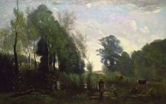 Misty Morning by Jean-Baptiste-Camille Corot