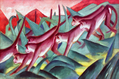 Monkey frieze by Franz Marc