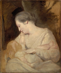 Mrs. Richard Hoare Holding her Child by Joshua Reynolds