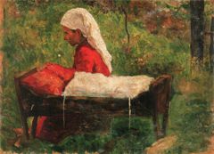 Next to Cradle by Béla Iványi-Grünwald