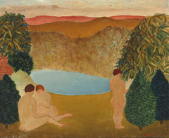 Nudes in Landscape by Arnold Friedman