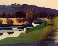 Nuit tombante sur la Loire by Félix Vallotton