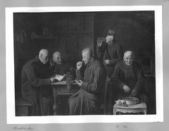 old soldiers in an inn by Friedrich Friedländer