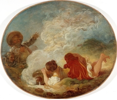 Perrette et le pot au lait by Jean-Honoré Fragonard