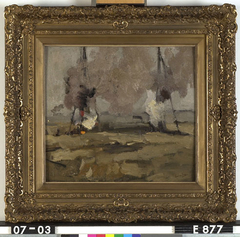 Pile drivers by George Hendrik Breitner