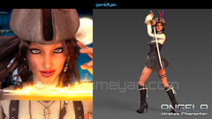 Pirate Woman Game Character Animation by GameYan Studio