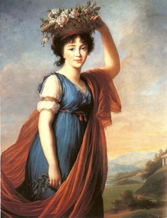 Portrait de la princesse Eudocia Ivanovna Galitzine, née Izmailov, en Flore by Elisabeth Louise Vigée Le Brun