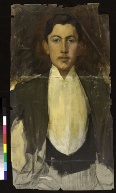 Portrait de Marcel Bing (2 fragments avant restauration) by Paul-Albert Besnard