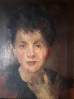 Portrait de Mme Henriette Roll by Alfred Philippe Roll