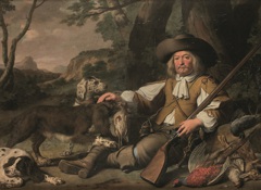 Portrait de Robert du Pille en chasseur by Jean Daret