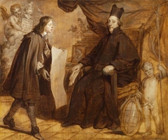 Portrait of a Prelate and a Young Man by Abraham van Diepenbeeck