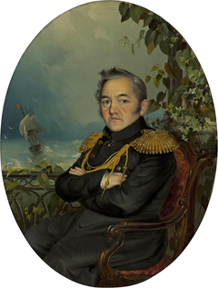 Portrait of Admiral Mikhail Lazarev by Robert Schwede