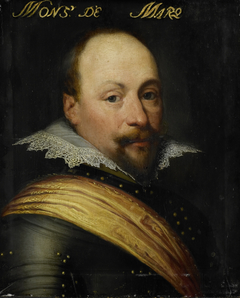 Portrait of Daniel de Hertaing (?-1625), Lord of Marquette by Jan van Ravesteyn