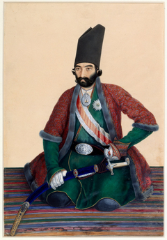 Portrait of Imad Al-Dawla by Mirza Abolhassan Khan Ghaffari