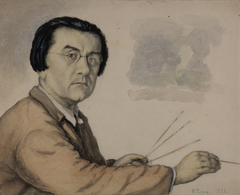 Portrait of Kazimir Malevich by Ivan Kliun