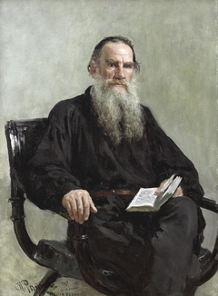 Portrait of Lev Tolstoy by Ilya Repin