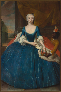 Portrait of Magdalena Radziwiłł née Czapska. by Jacob Wessel