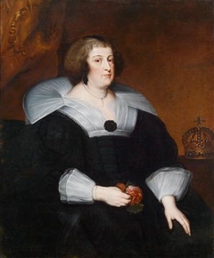 Portrait of Marie de' Medici of France, Queen-mother (1575-1642) by Anthony van Dyck