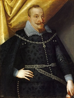 Portrait of Sigismund III Vasa (detail). by Jakob Troschel