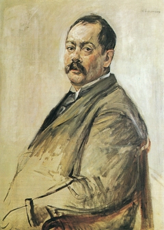 Portrait of the Painter Lovis Corinth by Max Liebermann