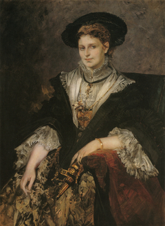 Porträt Bertha von Piloty by Hans Makart