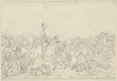 Prins van Oranje bij Quatre Bras, 16 juni 1815 by Jan Willem Pieneman