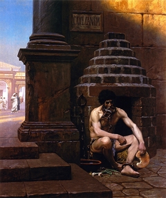 Prisonnier de guerre à Rome by Jean-Léon Gérôme