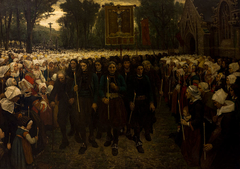 Procession of Pardon in Brittany by Jules Breton