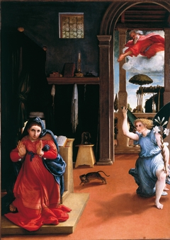 Recanati Annunciation by Lorenzo Lotto