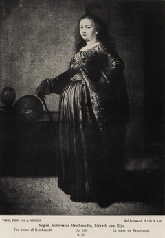 Rembrandt's Sister in Oriental Dress by Rembrandt