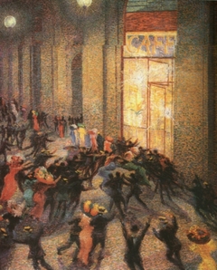 Rissa in galleria by Umberto Boccioni