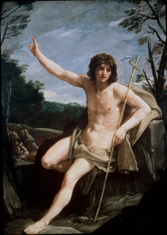 Saint John the Baptist in the Wilderne by Guido Reni