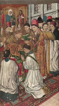 Saint Vincent Ordained by Saint Valerius by Jaume Huguet