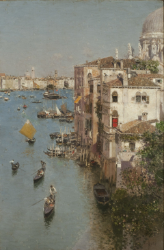 Santa María della Salute de Venecia  (Canal Grande y la Iglesia de Santa María della Salute de Venecia) by Martín Rico