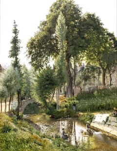 Savoy Landscape. Women Washing Clothes in the River by Vilhelm Kyhn