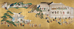 Scenes from the Nakamura Kabuki Theater by Hishikawa Moronobu