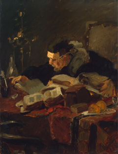 Scholar at the Table by Emile Wauters