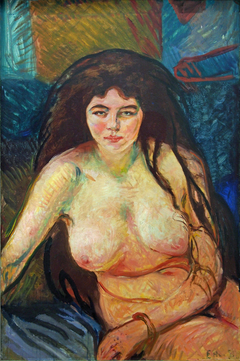 Seated Nude by Edvard Munch