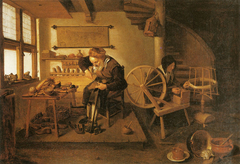 Shoemaker and Spinner in a Workshop by Quirijn van Brekelenkam