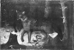 Siegreicher Wolf by Franz Rösel von Rosenhof